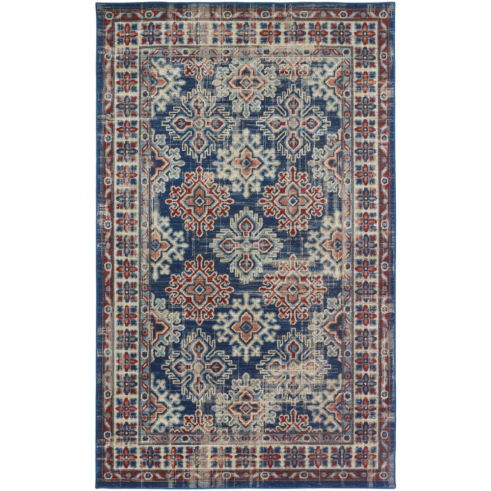 Nolan Transitional Oriental, Blue/Red/Ivory, 12'-10" x 15' Runner. Picture 1