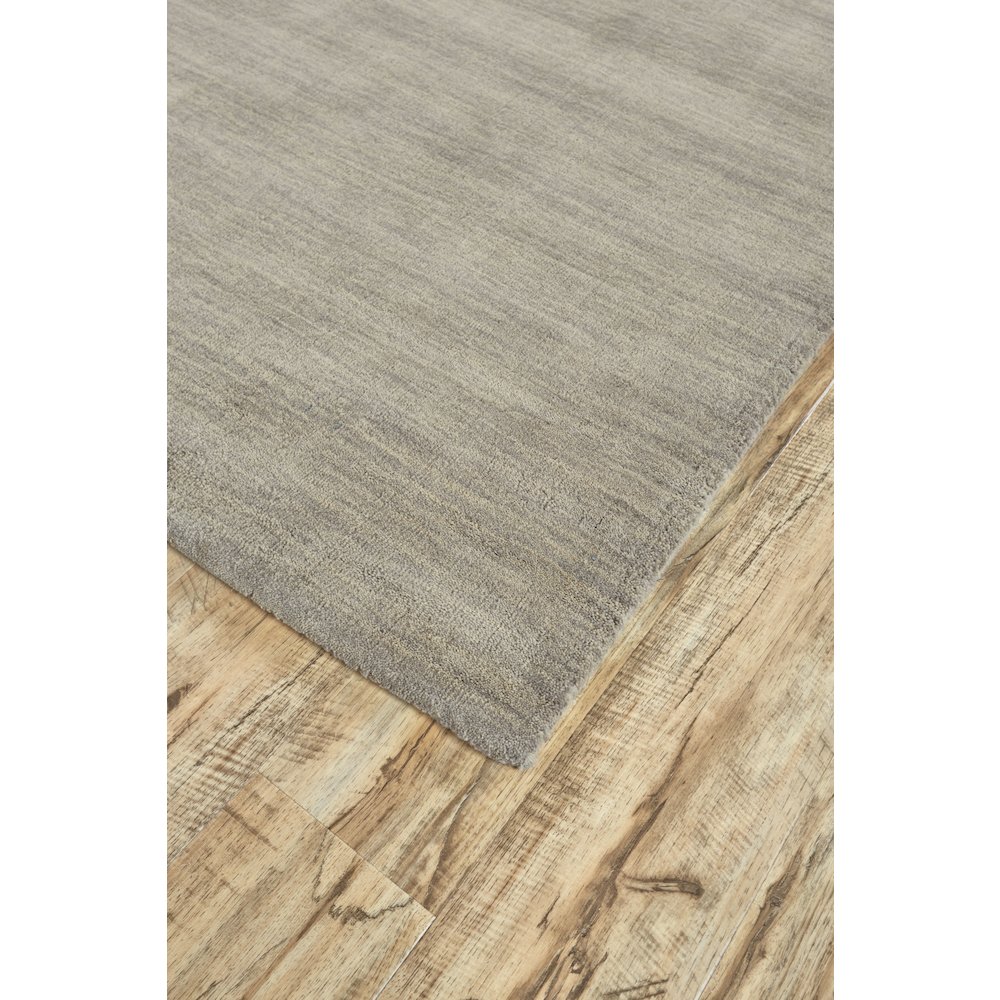 Luna Hand Woven Marled Wool Rug, Light/Warm Gray, 8ft x 8ft Round, 5798049FLGY000N80. Picture 4