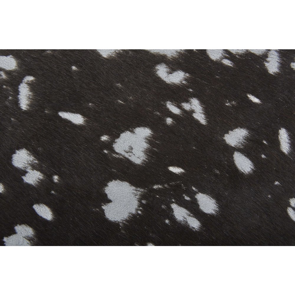 Ellyse Transitional Animal Print, Silver/Brown, Large Shaped Rug. Picture 6