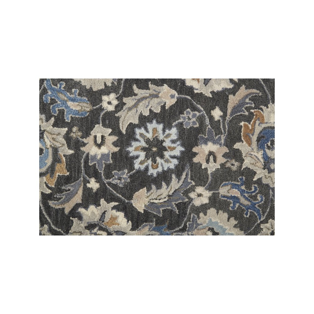 Rylan Transitional Oriental, Taupe/Blue/Ivory, 8' x 10' Area Rug. Picture 6