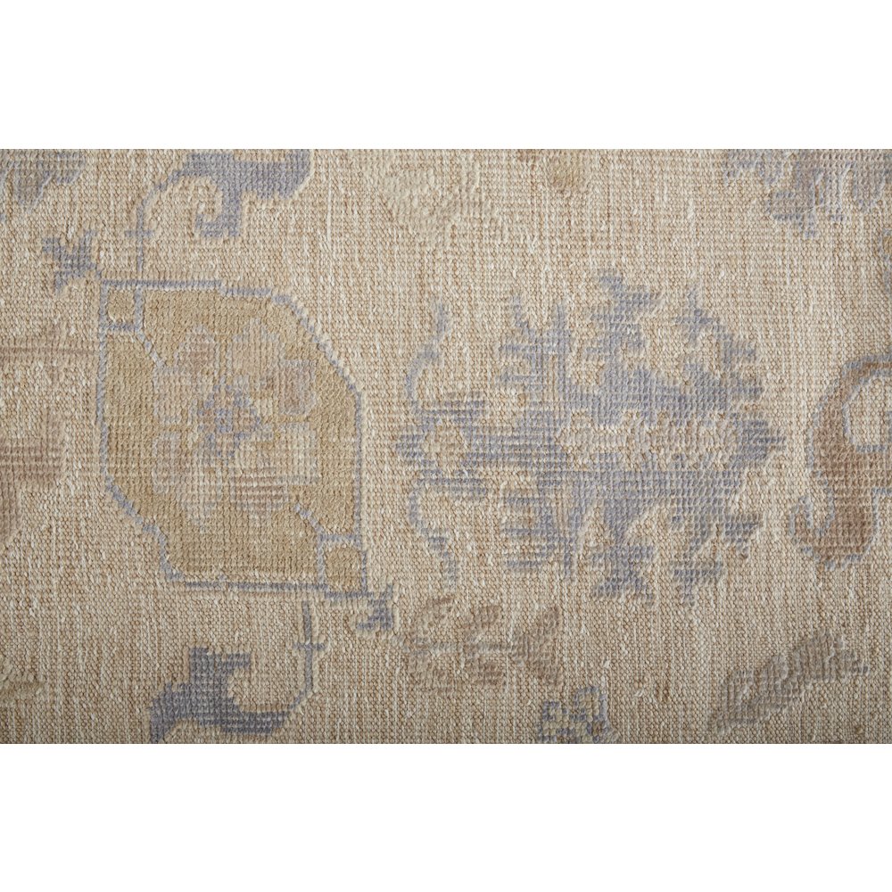 Wendover Transitional Floral & Botanical, Tan/Orange/Blue, 9' x 12' Area Rug. Picture 6