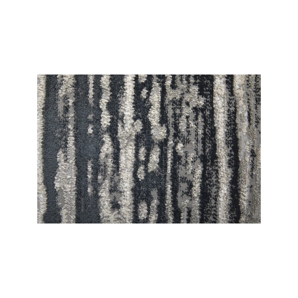 Micah Modern Diamond, Black/Silver/Taupe, 1'-8" x 2'-10" Accent Rug. Picture 6