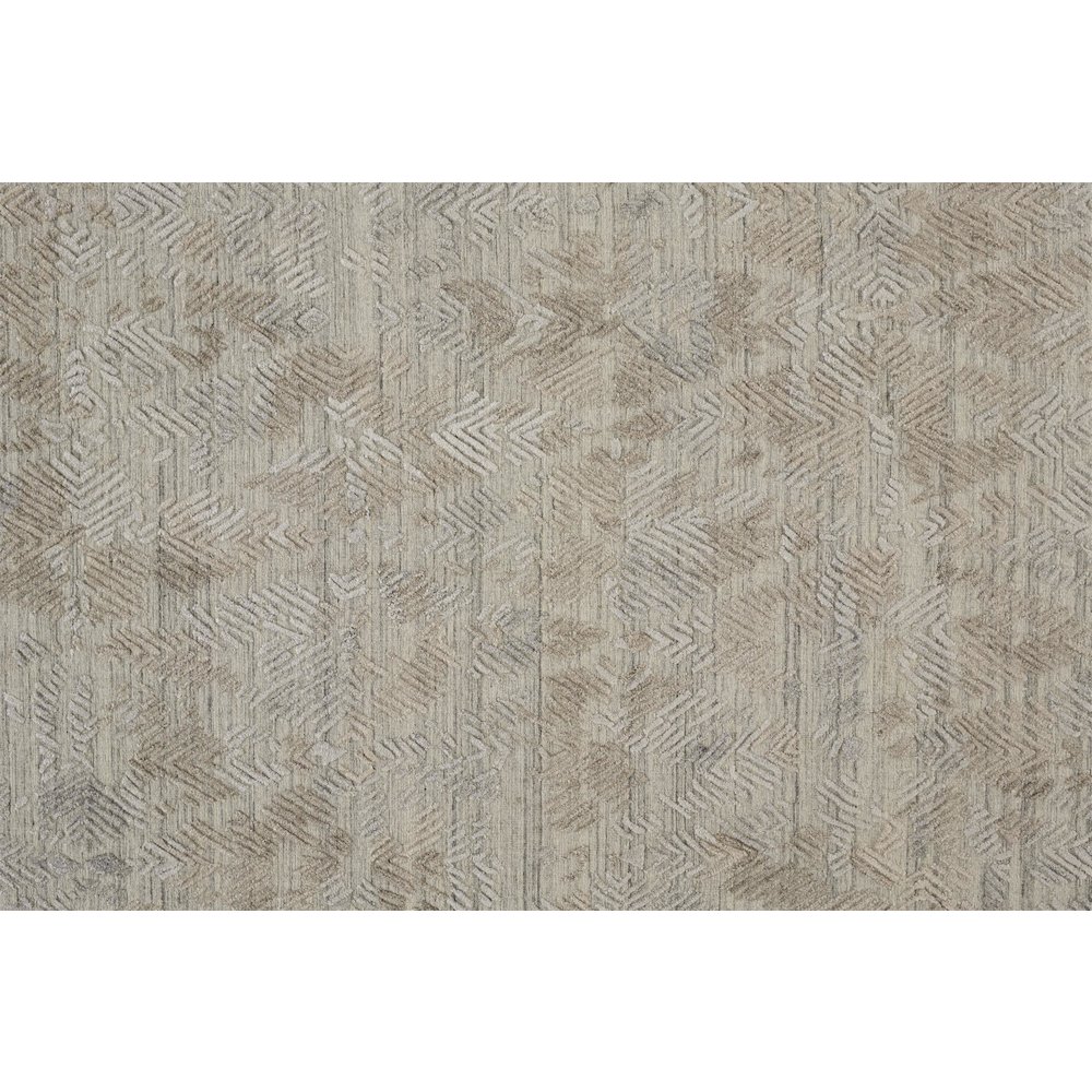 Elias Modern Abstract, Gray/Taupe, 2'-9" x 8' Runner. Picture 6