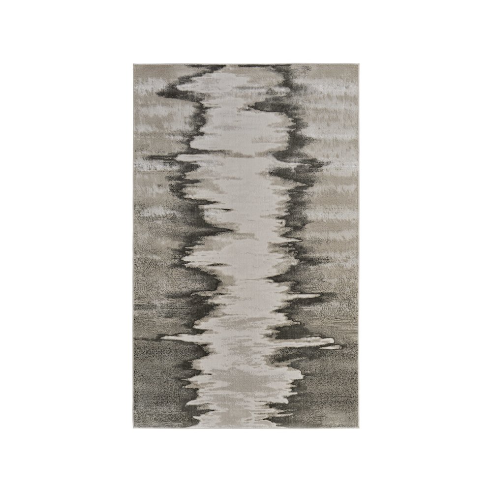 Micah Modern Abstract, Gray/Taupe/Ivory, 10' x 13'-2" Area Rug. Picture 1