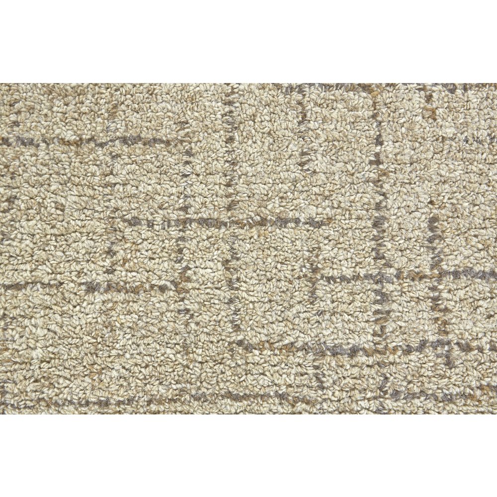 Morisco Transitional Geometric, Tan/Gray/Black, 5' x 8' Area Rug. Picture 4