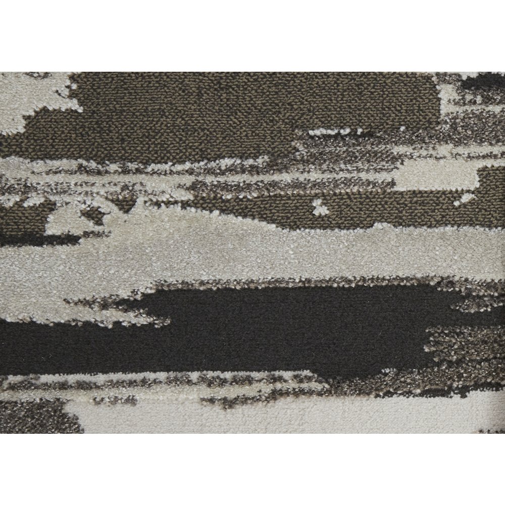 Vancouver Modern Abstract, Brown/Ivory, 1'-8" x 2'-10" Accent Rug. Picture 6