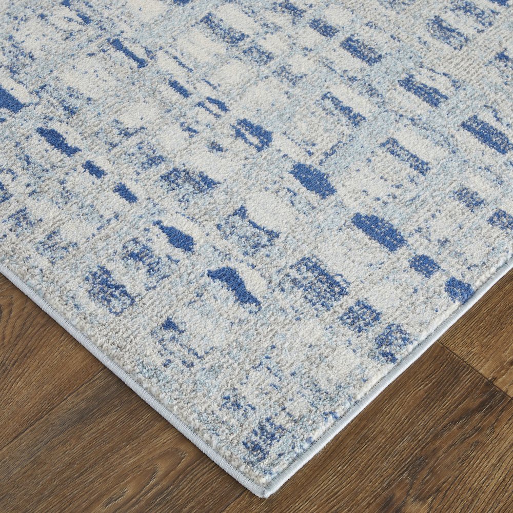 Edgemont Modern Abstract, Blue/Ivory, 10' x 14' Area Rug. Picture 3