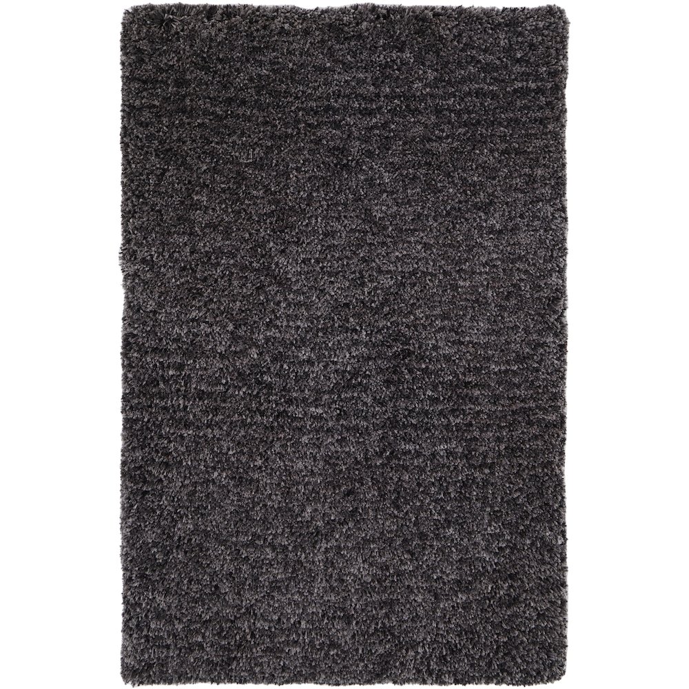 Stoneleigh Stonewashed Mélange Shag Rug, Black, 10ft x 14ft Area Rug, 3998830FBLK000H00. Picture 1