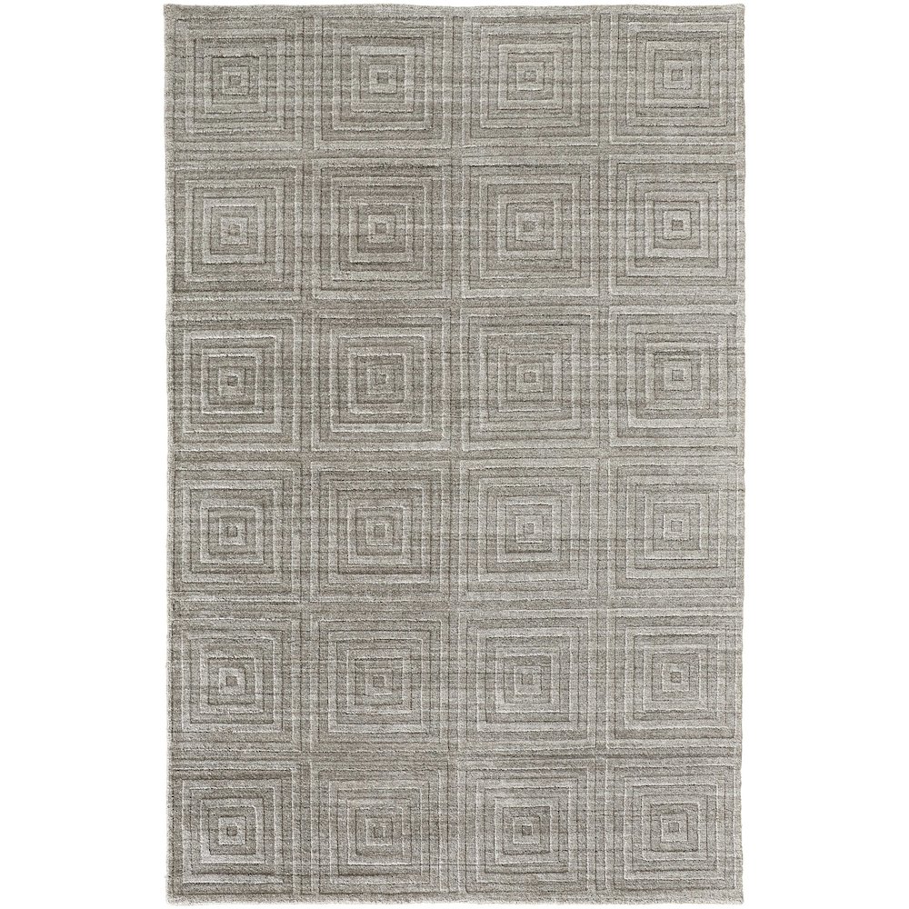 Redford Transitional Solid, Gray/Silver, 5' x 8' Area Rug. Picture 1