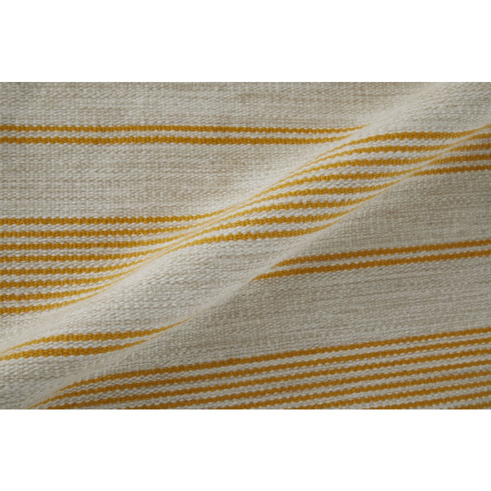 Duprine Transitional Stripes, Yellow/Ivory, 10' x 14' Area Rug. Picture 4