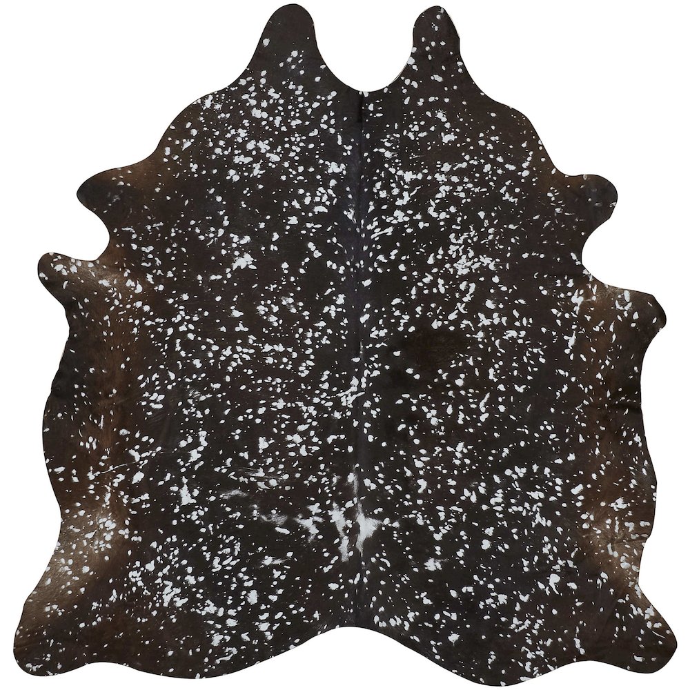 Ellyse Transitional Animal Print, Silver/Brown, Large Shaped Rug. Picture 1
