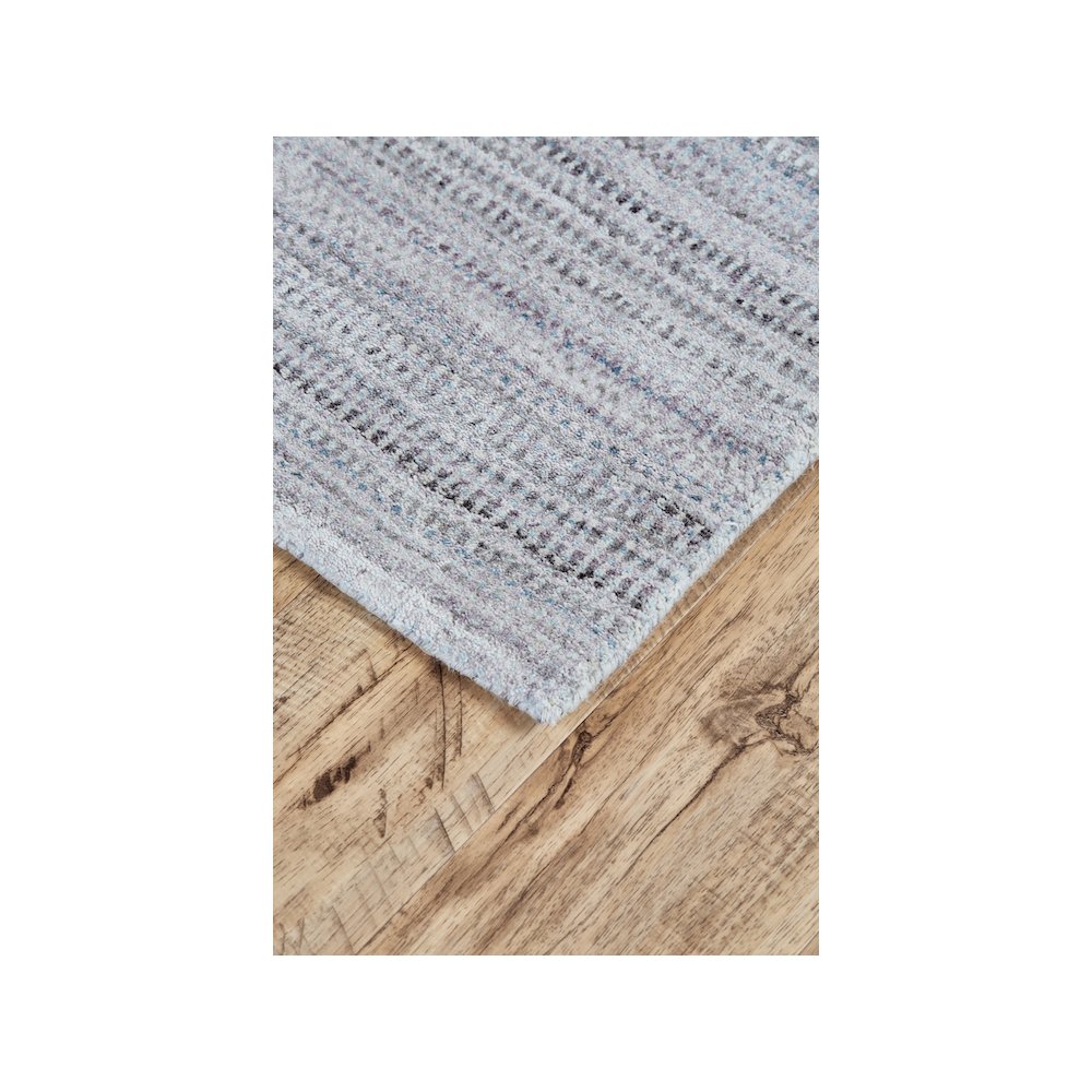 Milan Ombre Striped Rug, Misty Blue/Lilac, 5ft x 8ft Area Rug, 7346488FLILHAZE10. Picture 3