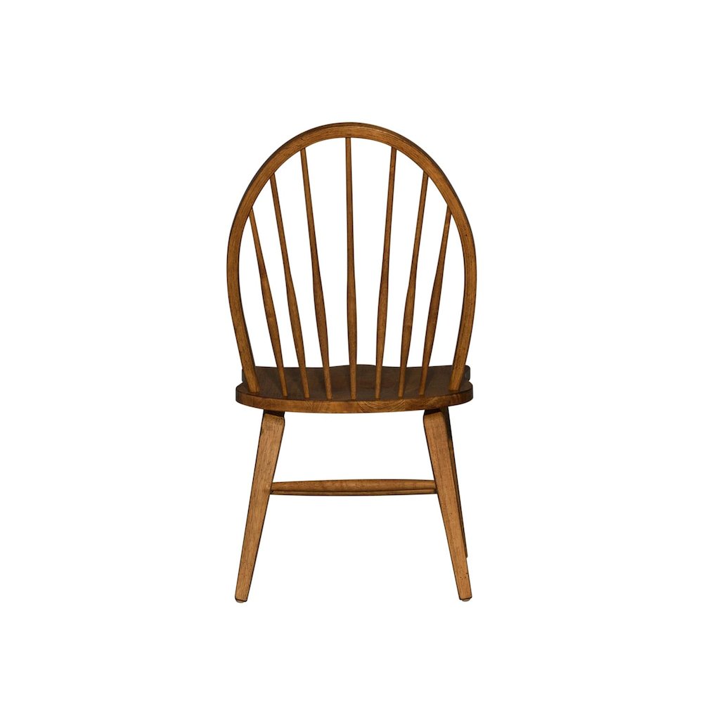 Hearthstone Ridge Windsor Back Side Chair in Tobacco. Picture 5