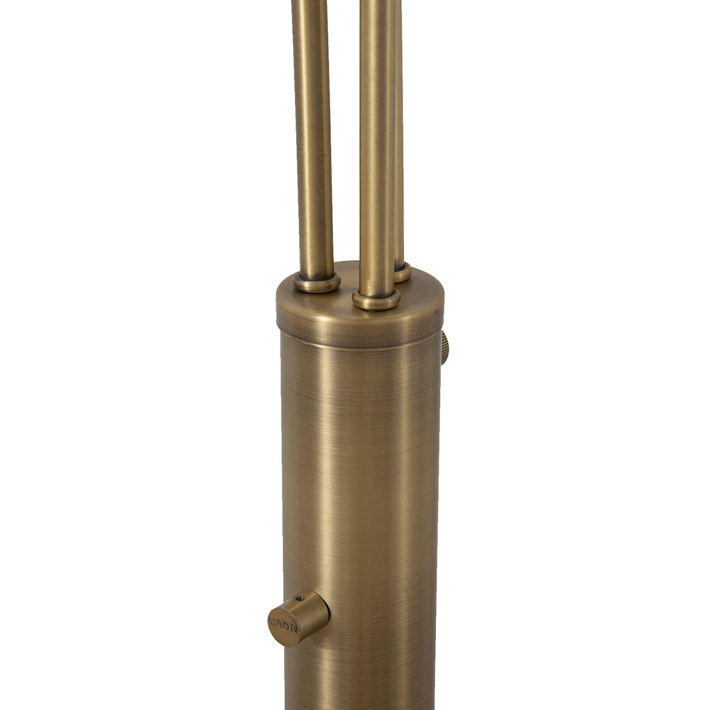 Rancho Mirage 3 Light Arc Floor Lamp - Weathered Brass. Picture 5