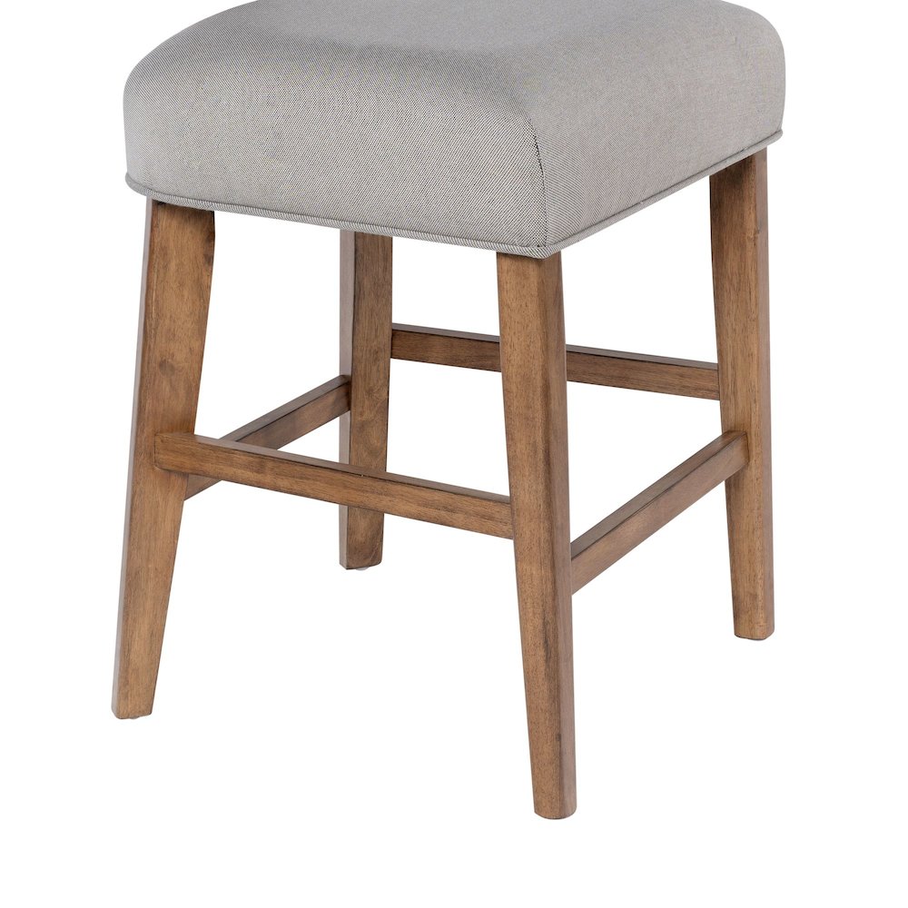 Thalia T-Back Counter Stool with Fully Upholstered Cushion. Picture 4