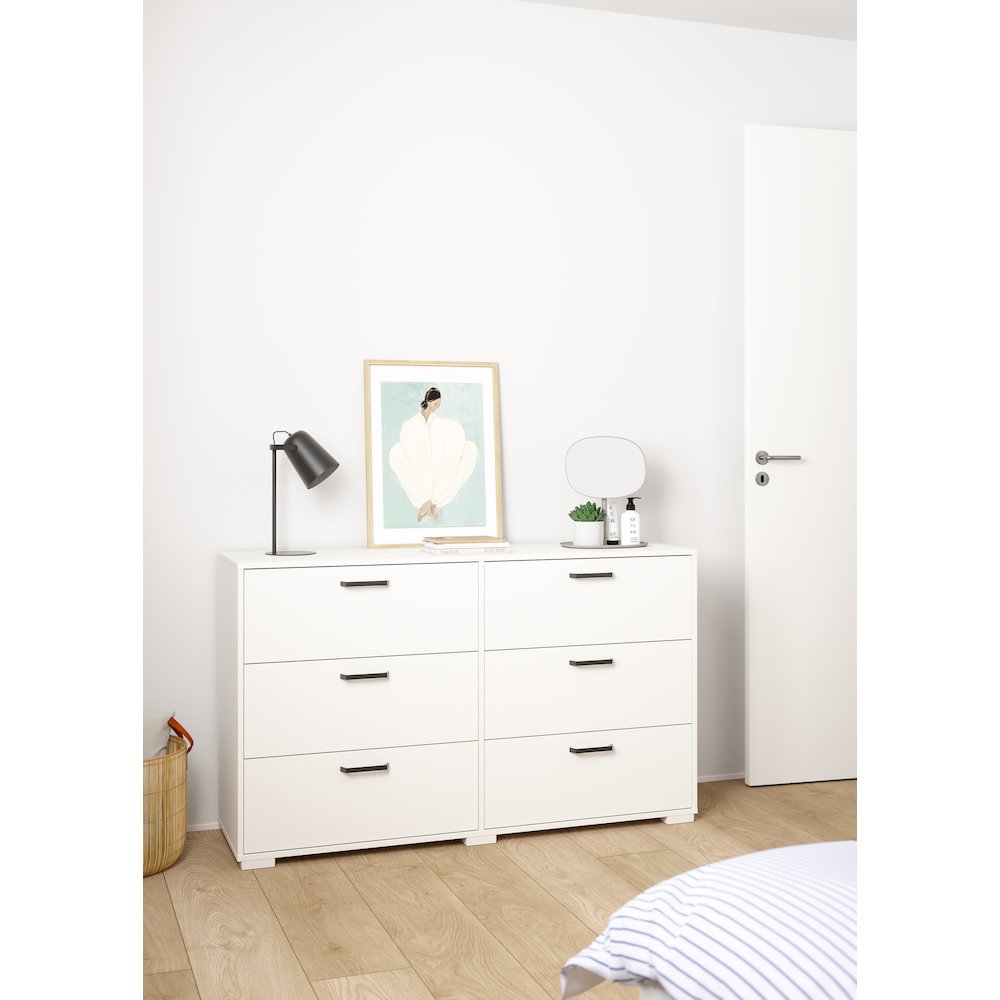 6 Drawer Double Dresser. Picture 4
