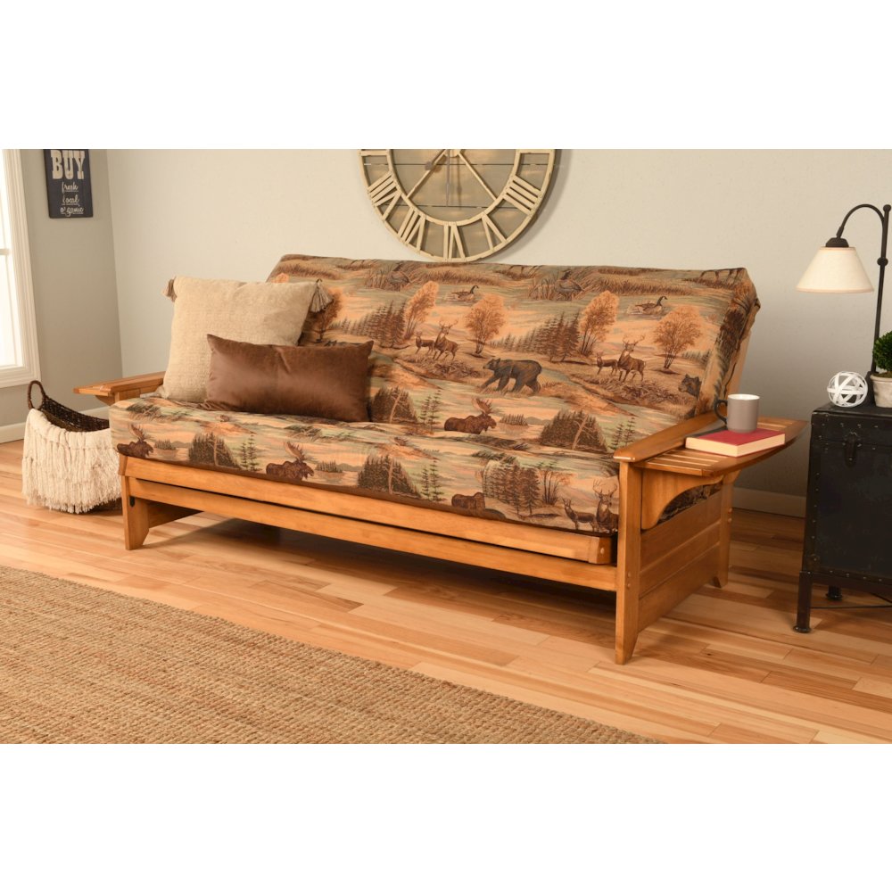 Phoenix Frame-Butternut Finish-Canadian Mattress-Storage Drawers. Picture 1