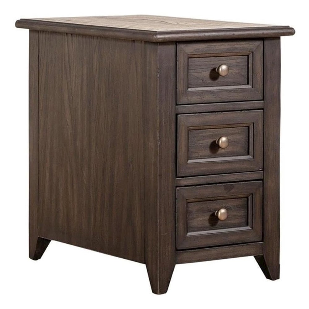 Mill Creek Chair Side Table in Peppercorn. Picture 1