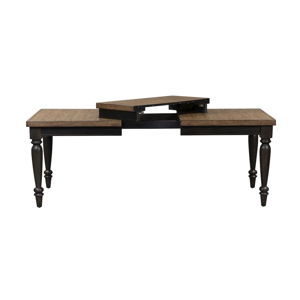 Harvest Home Rectangular Leg Table in Chalkboard. Picture 4