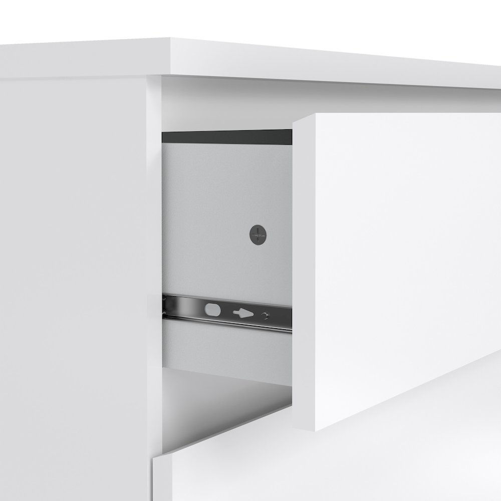 Scottsdale 3 Drawer Chest, White High Gloss. Picture 6