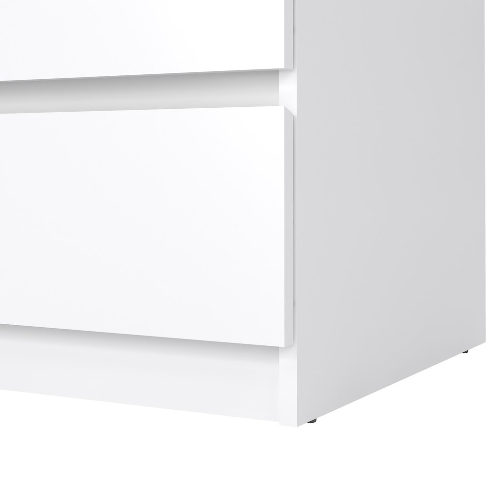 Scottsdale 3 Drawer Chest, White High Gloss. Picture 7
