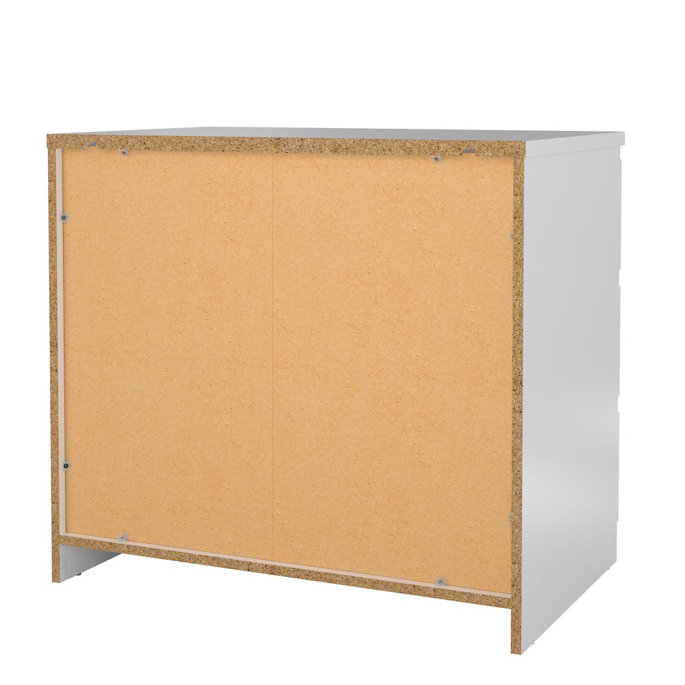 Scottsdale 3 Drawer Chest, White High Gloss. Picture 8
