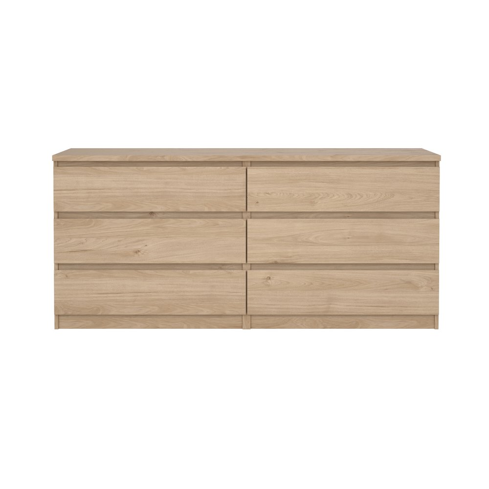 Scottsdale 6 Drawer Double Dresser, Jackson Hickory. Picture 2