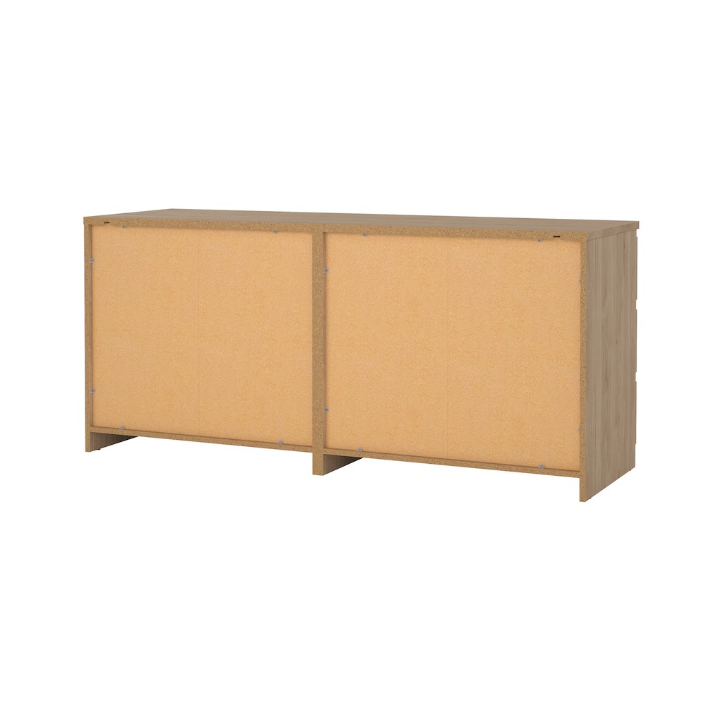 Scottsdale 6 Drawer Double Dresser, Jackson Hickory. Picture 7
