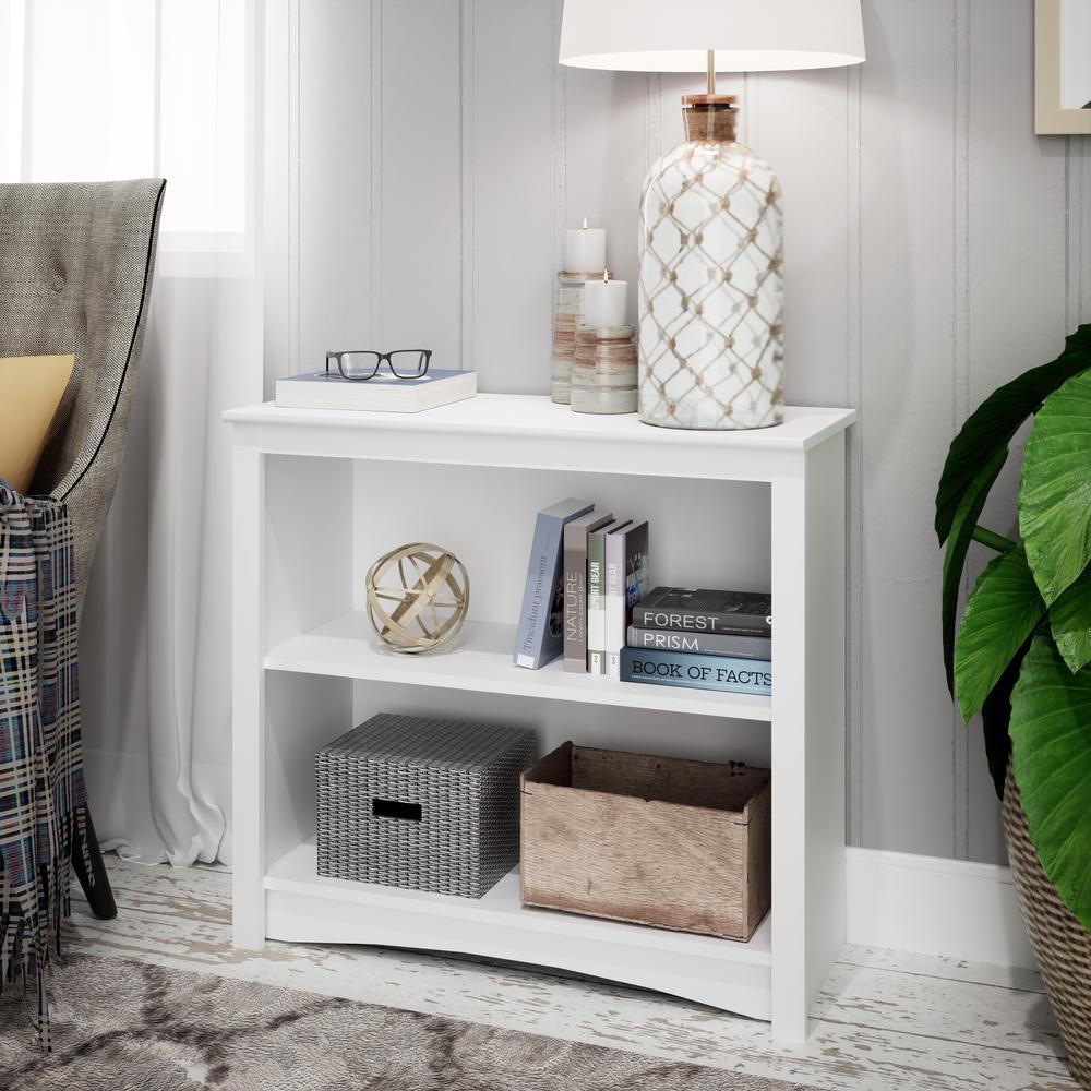2-shelf Bookcase, White. Picture 9