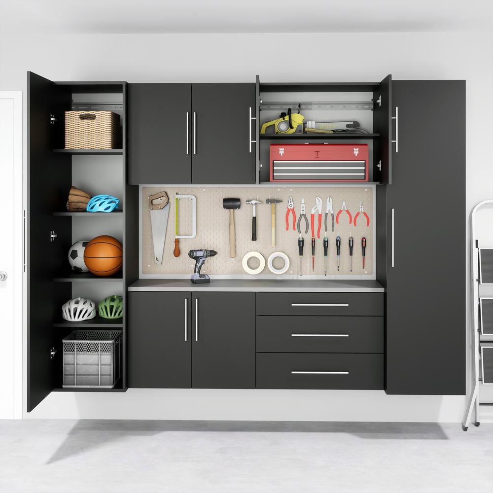 HangUps 18 inch Narrow Storage Cabinet, Black. Picture 20