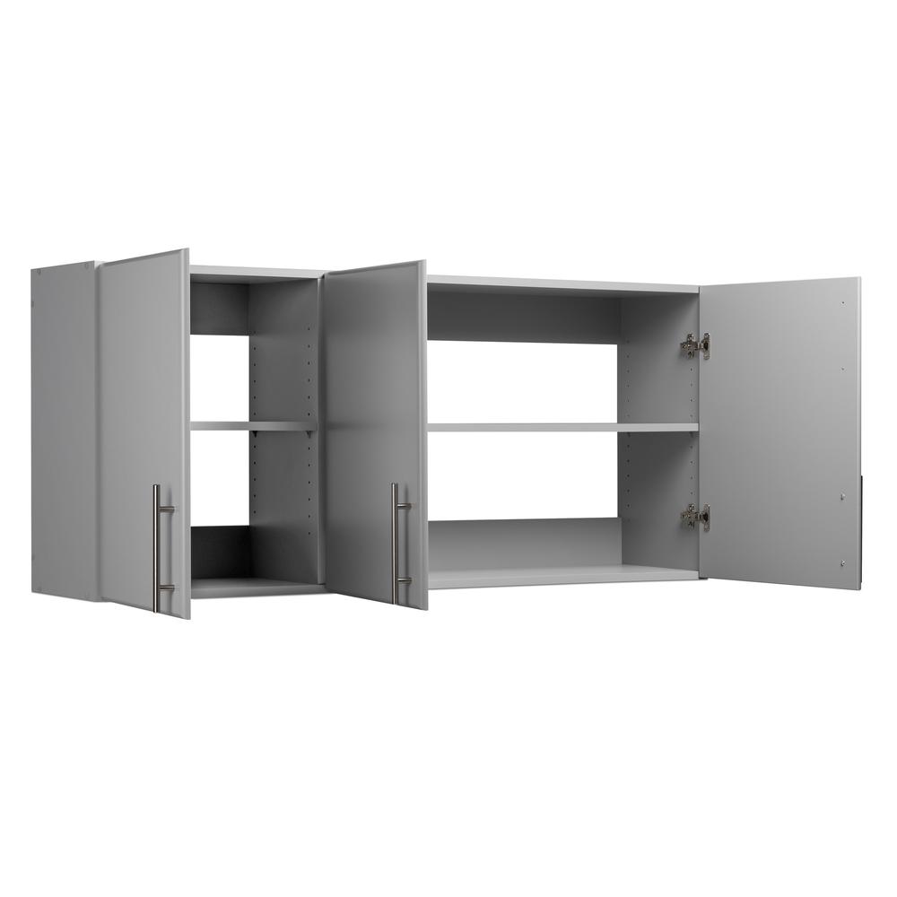 Elite 54 inch Wall Cabinet, Gray. Picture 4