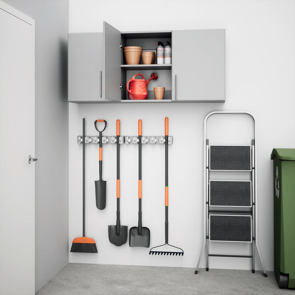 Elite 54 inch Wall Cabinet, Gray. Picture 10