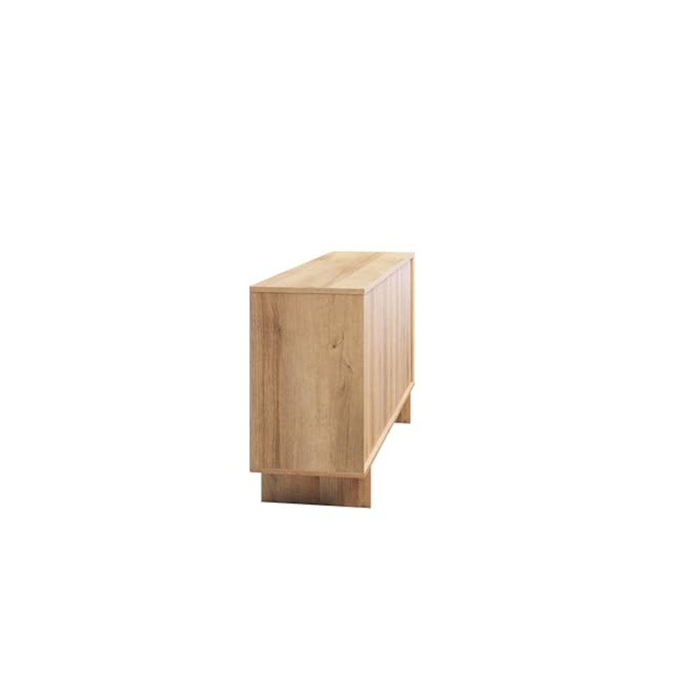 Finnley Sideboard Cabinet Buffet Natural Oak Engineered Wood with Storage. Picture 14