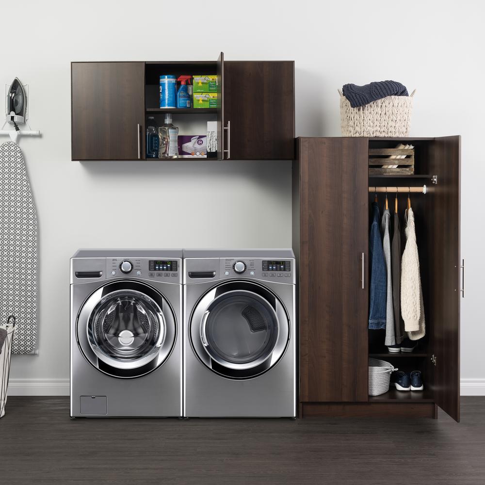 Elite 86" Storage Cabinet Set E - 2 pc - Espresso. Picture 3
