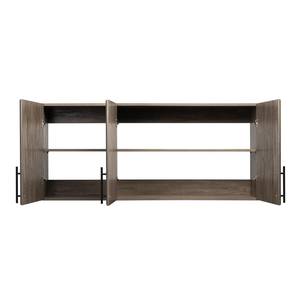 Elite 54 inch Wall Cabinet, Drifted Gray. Picture 5