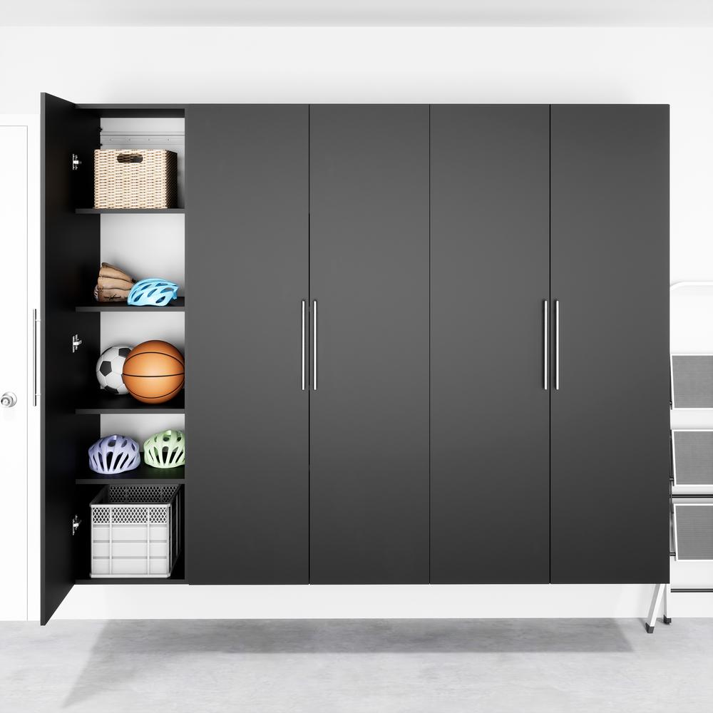 HangUps 18 inch Narrow Storage Cabinet, Black. Picture 12