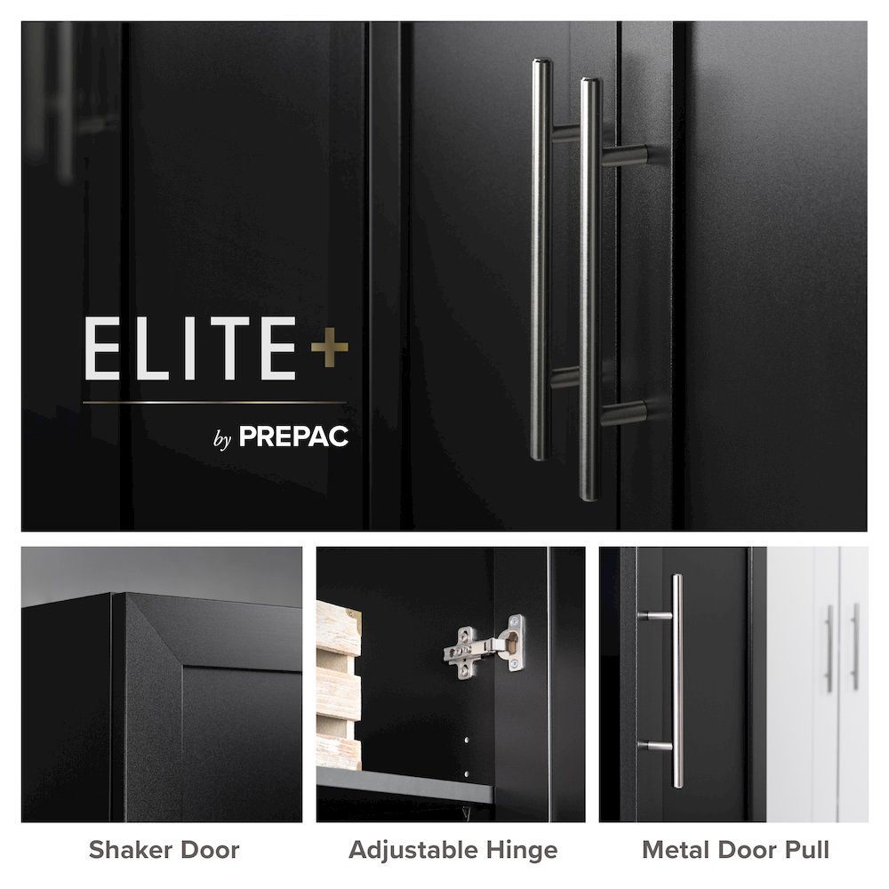 Elite Accent Cabinet with Panel Doors, Black Storage Cabinet, Bathroom Cabinet. Picture 7