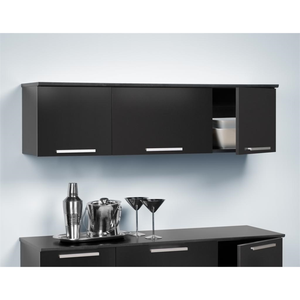 Black Coal Harbor Wall Mounted Hutch. Picture 2