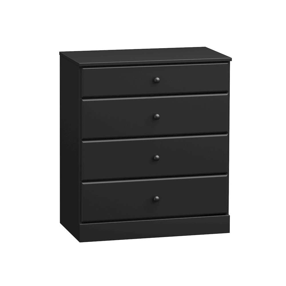 Astrid 4-Drawer Dresser, Black. Picture 2