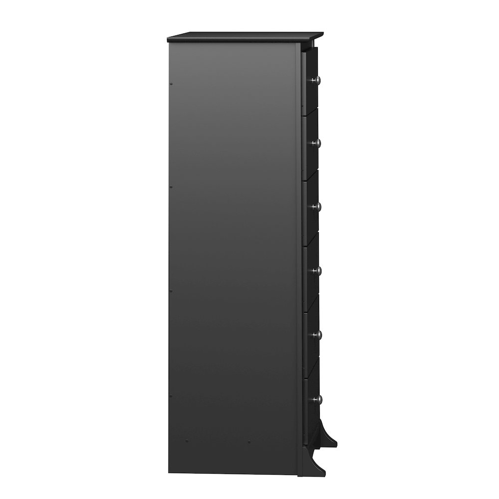 Black Sonoma Tall 6 Drawer Chest. Picture 12