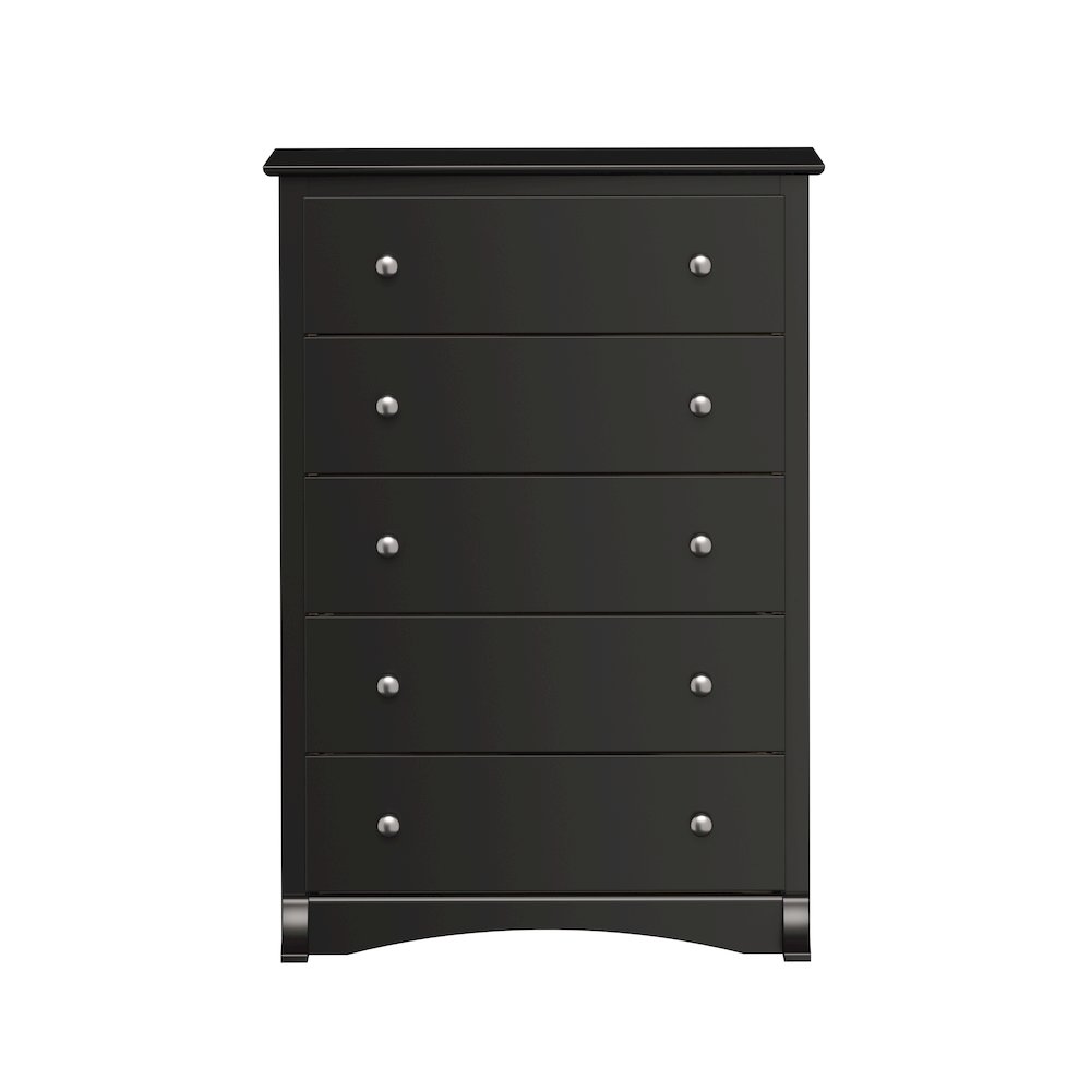 Black Sonoma 5 Drawer Chest. Picture 2
