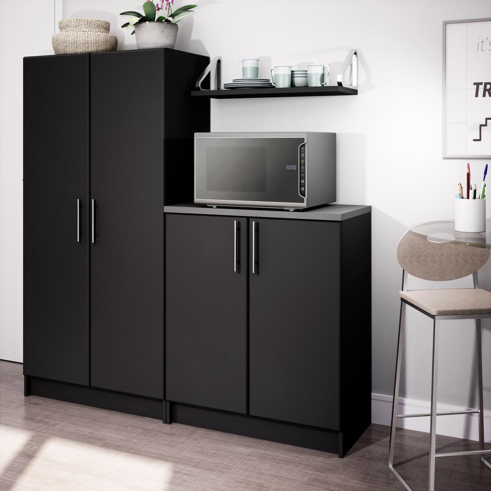 Elite 32 inch Base Cabinet, Black. Picture 7