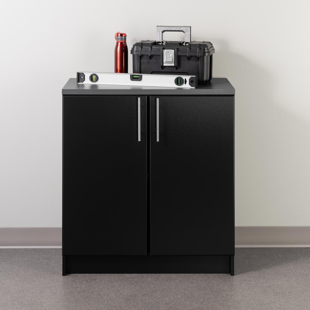 Elite 32 inch Base Cabinet, Black. Picture 12