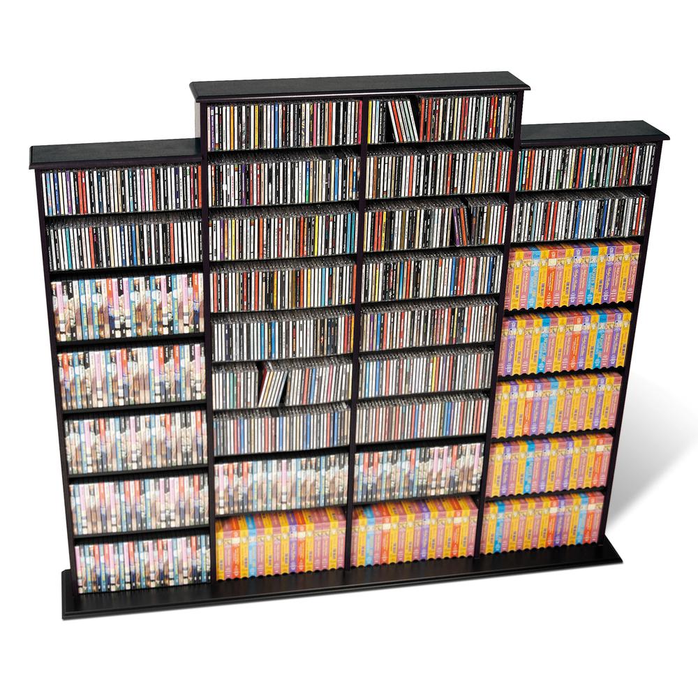 Black Quad Width Wall Storage. Picture 1