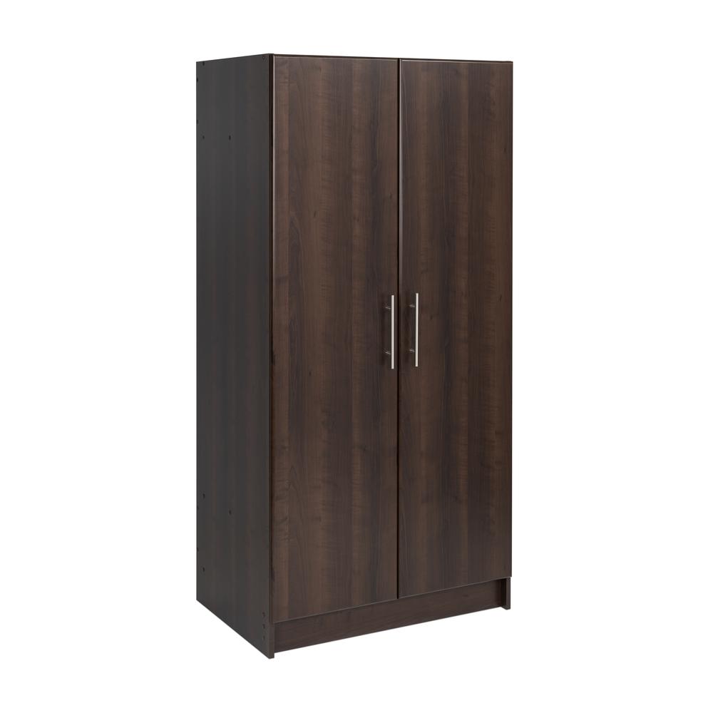 Elite 86" Storage Cabinet Set E - 2 pc - Espresso. Picture 1