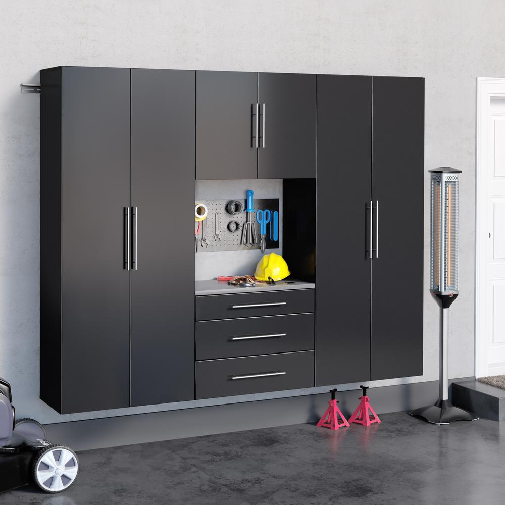 Black HangUps 90" Storage Cabinet Set G - 4pc. Picture 3