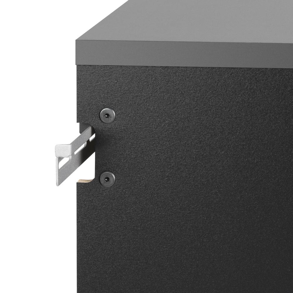 HangUps 3-Drawer Base Storage Cabinet, Black. Picture 11