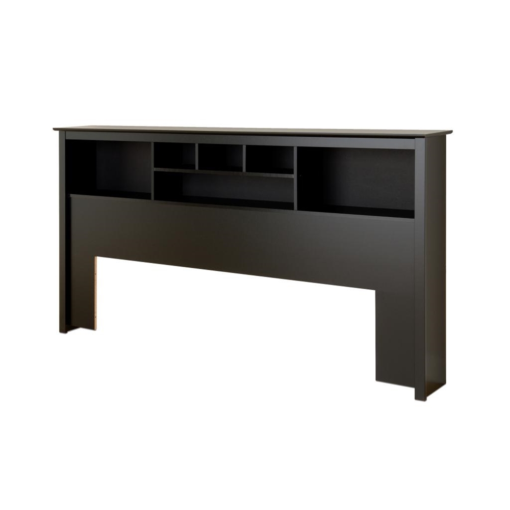 Black King Bookcase Headboard. Picture 1