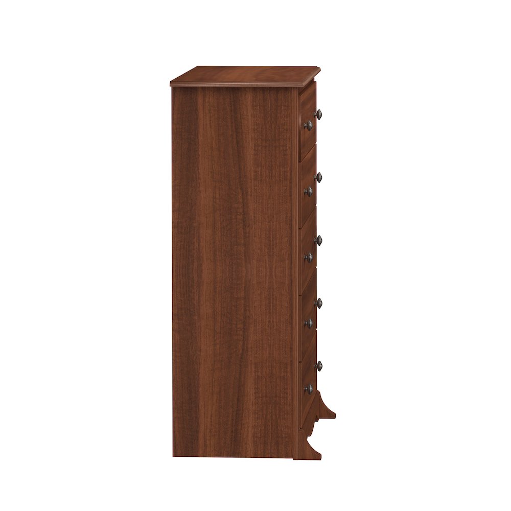 Cherry Monterey 5 Drawer Chest. Picture 1