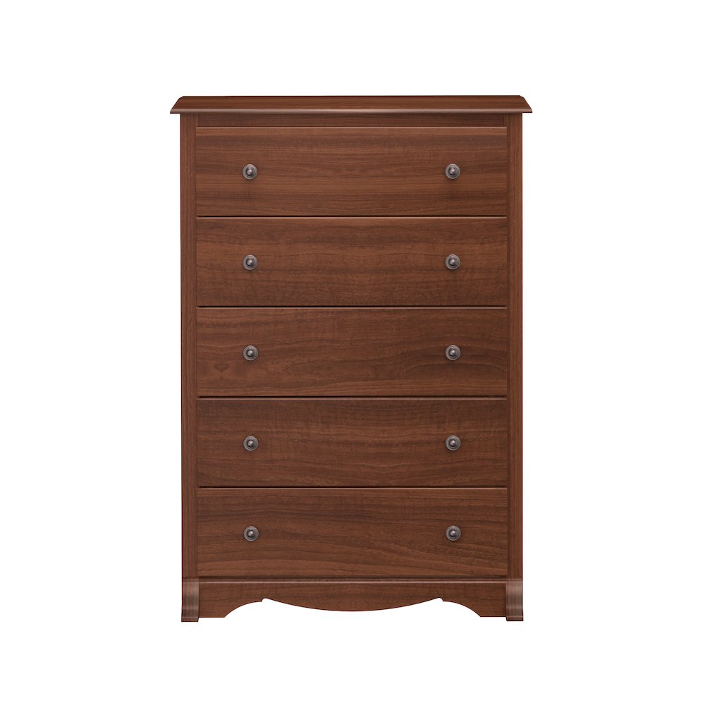 Cherry Monterey 5 Drawer Chest. Picture 2